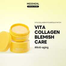 Mediheal Vita Collagen Under Eye Patches For - Korean Hydrogel Eye Pads With 7 Vitamin & 5 Micro Collagen. Moisturizng & Non Irritating Eye Gel Mask. Sealing Cap Included - dou+60 cái - Xem 2