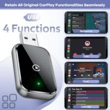 REMAX 无线 CarPlay 适配器，兼容 Apple CarPlay，轻松将有线 CarPlay 升级为无线 CarPlay，即时连接，自动重连，超迷你 CarPlay 适配器，兼容 iPhone，适用于内置 CarPlay 的汽车，超迷你尺寸汽车配件，超级实用的汽车用品 - 均碼 - 查看 7