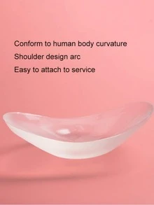 1 Pair Of Silicone Shoulder Pads, Shoulder Beauty Non-Slip Narrow Side Self-Adhesive Invisible Shoulder Pads