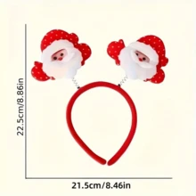 6/12 pezzi Fasce per capelli natalizie - Fasce in plastica per le feste con disegni di Babbo Natale, pupazzo di neve e corna di renna, adatte per decorazioni per feste di Natale, feste di Capodanno e forniture per eventi, copricapi per feste, costumi natalizi, comode da indossare, ideali per decorazioni natalizie, regali di Natale, accessori per feste, forniture per feste, gadget per feste, regali di Capodanno, cappelli per feste, accessori per capelli natalizi, cosplay, decorazioni natalizie, unisex - Multicolore - Visualizzare 6