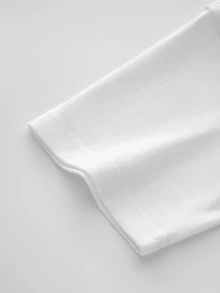 KMKD Elegant Women's Tee Pearls Are Always Appropriate Quote Print,Casual Style,Comfortable Fit,Everyday Wear TShirt For Ladies - 白色 - 查看 2