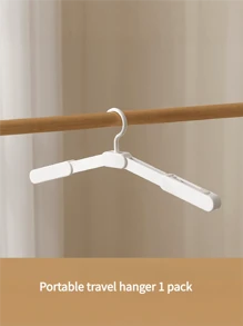 Foldable Clothes Hanger, Multi-Functional Drying Rack, Compact Portable Clothes Hanger, Non-Slip Thickened Damage Free Travel Hanger With Clips, Space-Saving And Easy To Store