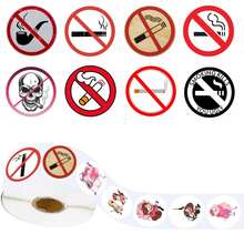 500 piezas Pegatinas decorativas, Pegatinas educativas con grafiti en inglés, Pegatinas de señales de advertencia realistas para botellas de agua, computadoras, cuadernos, equipaje, teléfonos, laptops, bicicletas, patinetas