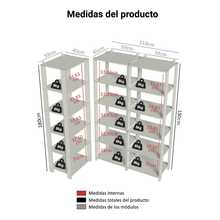 Madesa Multipurpose Kitchen Organizer Cabinet 177cm MN 1 - Multicolor - View 3