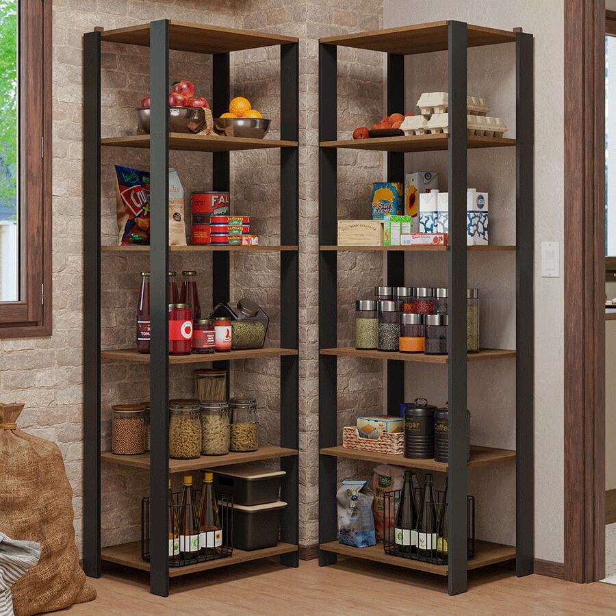 Madesa Multipurpose Kitchen Organizer Cabinet 118cm MN 02 - Multicolor - View 1