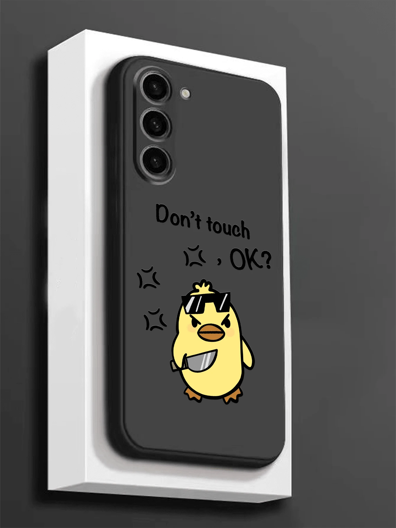 1 件超酷不接触太阳镜鸭防摔防滑黑色手机壳适用于 17/17 Air/17 Pro/17 Pro Max、Honor、Redmi、Galaxy A04e/A05s/A13/A14/A15/A34/A35/A50/A52/A53/A54/S21/S22/S23/S24/S25/S25Ultra、6A/7A/8A、12T/13T/14T - 黑色 - 查看 1