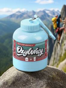 1 件时尚迷你便携式蛋白粉漏斗药瓶带登山扣钥匙扣，适用于健身房和户外活动汽车配件包饰背包学校可爱哥特 Y2k - 多色 - 查看 3
