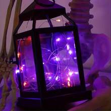 1 Set 20m 200 LED Fairy Lights, Red Color, Battery Powered Copper Wire Fairy String Lights, Silver Wire Lights Suitable For Gifts, Decoration For Bedroom, Christmas, Party, Wedding, Center Decor, Halloween, Bouquet, Yard, 3 Meters/5m/10m/15m/20m (Batteries Not Included)