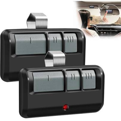 Controlador de puerta eléctrica, mando a distancia para abrir la puerta del garaje, 2 mandos a distancia para abrir la puerta del garaje, mando a distancia y comodidad multifuncional en uno