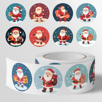500pcs/Roll Christmas Gift Series Stickers, Size: 2.5 Cm / 1.0 Inch. Halloween Stickers, Christmas Stickers. Food Packaging Bag Sealing Labels, Kitchen Supplies Decorative Labels. Children & Teens Stickers, Cute Stickers, Notebook Stickers, DIY Stickers, Scrapbooking Supplies, Christmas Gift Sticker Labels For Art, Crafts, Gifts, Scrapbooks And Stationery Decoration
