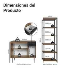 Madesa MN1 Under Cabinet Buffet And Kitchen Pantry Kit - Multicolor - View 3
