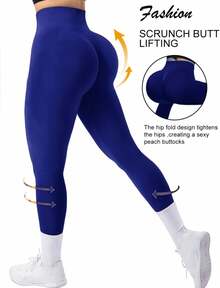 Women Leggings - 藏蓝色 - 查看 3