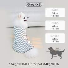 بشكل مخطط متعدد الألوان - رداء استحمام للحيوانات الأليفة، منشفة ناعمة وسريعة الجفاف، مع كابوت، ماصة وخفيفة الوزن، ملابس منزلية مريحة للحيوانات الأليفة الصغيرة والمتوسطة الحجم