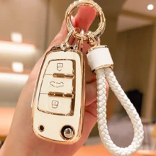 奥迪 A1 A3 A4 8P 7.99L 8V A5 B6 B7 A6 C5 C6 Q2 Q3 Q5 Q5 4F S3 S4 S6 RS3 TT 汽车钥匙扣钥匙保护套 - 彩色 - 查看 8