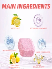 jakehoe Pastillas efervescentes para el inodoro, limpiador de inodoro que elimina olores, manchas amarillas, suciedad y manchas de orina