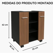 Bathroom Kit Premium Cabinet + Klein Mirror - Black - View 4