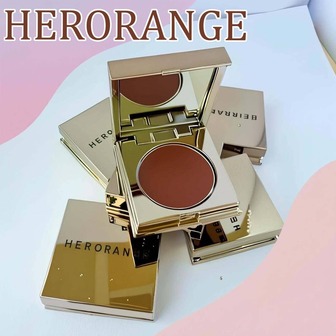 HERORANGE Blush Stick, Matte, Coffee Color, Swelling Color, Long-Lasting, Smudge-Proof, Face, Eye & Lip Multipurpose Makeup For Women, Autumn/Winter Vibe, Suitable For Daily Use, Portable, Beginner-Friendly, Birthday, Valentine's Day, Christmas Gift