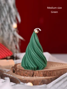 1 قطعة، شجرة عيد الميلاد شمعة العلاج بالروائح، شجرة عيد الميلاد الدوارة، شموع زخرفية، ديكور المنزل، جو الحفلة، زينة المنزل، هدايا عيد الميلاد، ديكور الغرفة، هدايا عيد الميلاد