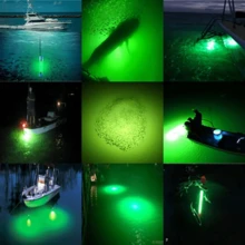 1pc  120 Led Green Underwater Fishing Light Lamp,50000lumens 12v ,Fish Attract 5m, Filled With Clear Silicon, Never Leak, Last For 50,000 Hours, Waterproof Rate Ip68,For Attracting Prawns, Squid, Shad, Bass, Trout, Redfish, Crappie And Shrimp.(Green) - Green - View 7