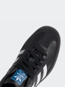 Adidas Originals Adidas Samba OG Premium Sneakers, Timeless Retro Trainers In Fall Tones, Leather & Suede Construction, Low-Top Casual Sneaker For Outdoor, Sports, Sambas For School And Work, Daily Shoes For Skate Outfit - 黑色 - 查看 4