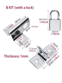 قفل سطحي سهل التركيب، قفل خزانة ودرج الباب والباب الانزلاقي قطعة واحدة