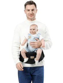 Baby Waist Stool, Lightweight 4-Season Front Carry Wrap, Baby Carrier Backpack