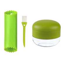 3pcs/Set Garlic Pressing Machine In Stainless Steel, A Garlic Crusher With Peeling Device And Cleaning Brush / Slicer, Mini Garlic Chopper, Kitchen Utility Tool - Multicolor - View 5