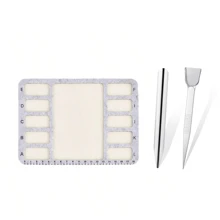 KLONKEE 串珠垫，柔软稳定，厘米刻度，独立网格，方便实用，适合DIY珠宝制作和串珠 - 彩色 - 查看 17