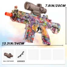 AK47/M416 电动凝胶球发射器 - 自动户外玩具，适合团队活动 - 生日、复活节、万圣节和感恩节的完美礼物（不含子弹） - 彩色 - 查看 4
