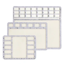 KLONKEE 串珠垫，柔软稳定，厘米刻度，独立网格，方便实用，适合DIY珠宝制作和串珠 - 彩色 - 查看 21