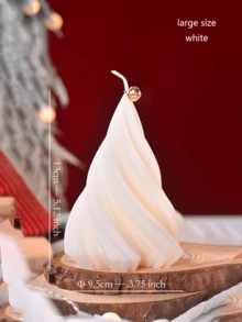 1 قطعة، شجرة عيد الميلاد شمعة العلاج بالروائح، شجرة عيد الميلاد الدوارة، شموع زخرفية، ديكور المنزل، جو الحفلة، زينة المنزل، هدايا عيد الميلاد، ديكور الغرفة، هدايا عيد الميلاد