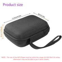 Estuche para reproductor MP3, Estuche para cámara CCD mini, Bolsa de almacenamiento de EVA adecuada para reproductor MP3 NW-A306, auriculares, cable de datos, cargador, unidad USB | Caja de almacenamiento de cámara CCD, adecuada para viajes y vacaciones, esenciales de viaje, estuche de cargador, accesorios de cámara digital, organizador de cables, organizador electrónico, impermeable, portátil para tecnología, para mujeres, para hombres