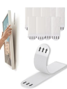 12/24/36Pairs(24/48/72 Pcs) Small Picture Hanging Strips Heavy Duty, Removable Hook And Loop Tape, No Damage Picture Frame Hangers, Adhesive Strips For Hanging And Wall Decor Without Nails.House Decor Bathroom Accessories House Decor Strips Wall Stickers Self Adhesive Wallpaper Photo Frame For Wall Picture Hanging Hook And Loop Strips Picture Hanging Strips Hook And Loop Dots Hook And Loop