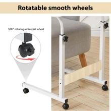 Lislark Adjustable Laptop Table Stand Folding Desk Bed Computer Study Portable Sofa Tray - Light Wood Wolor - View 7