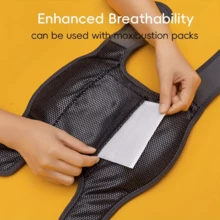 RAF 1pc USB Rechargeable Heated Knee Massager - 5 Adjustable Heat Settings For Relaxation, Suitable For Shoulder & Elbow, Portable Hot Compress With Vibration Modes & Warm-Keeping Function, Ideal Gift For Husbands, Father's Day, Running & Sports, Ergonomic Design, Durable Fabric