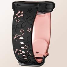 (أسود + وردي فاتح) زر أسود