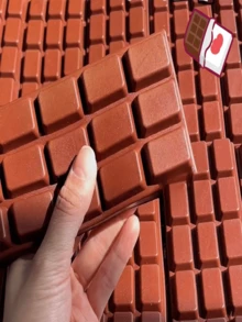 Realistic Chocolate Bar Shaped Slow Rebound Stress Relief Toy, Lifelike Design, Can Be Used As Decor, Relieve Stress, Perfect Gift For Graduation Season, Halloween, Party - Multicolor - View 8