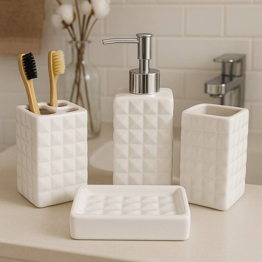 Soap & Lotion Dispensers & Dispensing Bottles - 白色 - 查看 1