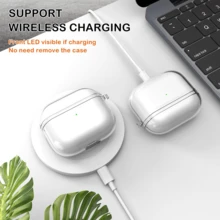 For AirPods Pro 3 Case,Shockproof Clear TPU Protective Cover With Cleaning Pen & Lanyard For AirPods Pro 3rd Generation Charging Case 2025, Transparent - With Lanyard - View 5