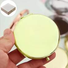 Customized Name Engraved Makeup Mirror, Personalized Gift, Folding Portable Double-Sided High Definition Mirror, Stainless Steel Compact Mirror, Christmas Gift, Bridesmaid, Wedding Gift, Customized Floral Engraved Makeup Mirror, Suitable For Bestie, Girlfriend, Mom, Mother's Day, Birthday, Graduation, Wedding, Anniversary, Practical Gift, Fall Decor - Multicolor - View 43