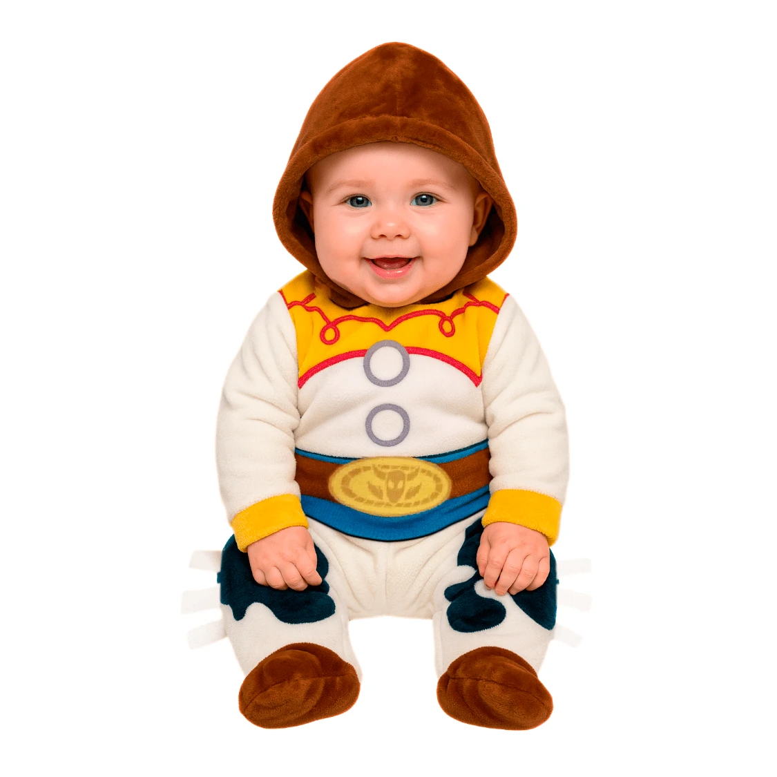 Disney Baby Romper With Embroidered Hat - White - View 1