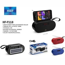 bocina radio portátil AM/FM/SW: con carga solar,con Altavoz y Conector para Auriculares, Ideal para Interiores, Exteriores y Emergencias USB/TF/FM/BT/TWS multifunción recargable exteriores camping música viajes energía alternativa batería larga duración sonido potente - Negro - Ver 4