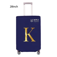 1pc Luggage Cover, Non-Woven Fabric, Dustproof & Scratch-Resistant, Fits 20-30 Inch Trolley Case, Gold Letter Pattern, Travel Essential, Back To School Must-Have - Blue - View 121