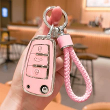 奥迪 A1 A3 A4 8P 7.99L 8V A5 B6 B7 A6 C5 C6 Q2 Q3 Q5 Q5 4F S3 S4 S6 RS3 TT 汽车钥匙扣钥匙保护套 - 彩色 - 查看 9