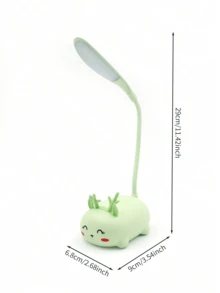 1 件圣诞节可爱小猫小兔子麋鹿 USB 充电护眼台灯，创意 LED 学习阅读灯，便携式折叠宿舍夜灯学生卧室台灯 - 彩色 - 查看 11