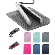 1/2 st/480°F värmebeständig silikonstylingmatta - roterande stavhållare för hårplattänger, locktänger och resor - Multifärgad - Visa 2