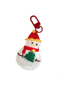 1/6 Stück/Set Weihnachtsdekoration gewebter Anhänger Mädchen Schlüsselanhänger vielseitig hängend, süßer Weihnachtsmann Anhänger, süßer Weihnachtsmann Elch Schlüsselanhänger vielseitig als Tasche Anhänger, süß und einfach gewebter Weihnachtsanhänger, multifunktionaler DIY Schlüsselanhänger/Tasche Anhänger Set, geeignet als Geschenkidee für Paare, Taschenzubehör, Ausweise, Autoschmuck, Taschenanhänger