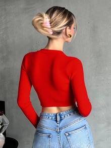 DUKEZA Women Tops - 紅色 - 查看 2