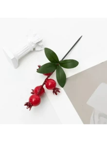 Flores artificiales de granada multicolor, plantas decorativas de granada para sala de estar, mesa de comedor, jardín del hogar, centro de mesa para bodas, adecuadas para regalos de días festivos, inauguración de la casa, Navidad, Año Nuevo