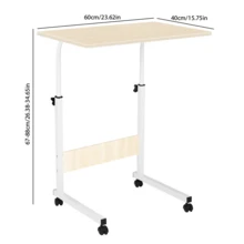 Lislark Adjustable Laptop Table Stand Folding Desk Bed Computer Study Portable Sofa Tray - Light Wood Wolor - View 9